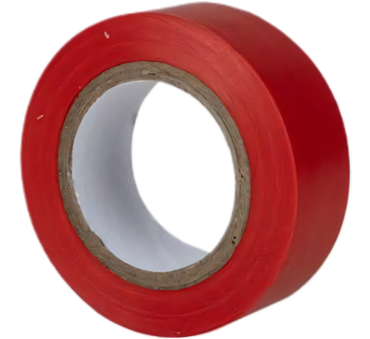 Insulation Tape Plastic Red - Bulk Pack of 5 - 19mm x 10m