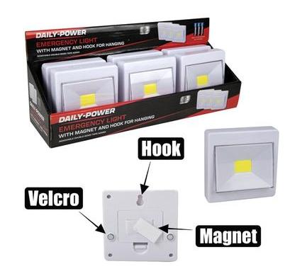 Emergency Chip On Board Light - Uses 3 AAA Batteries