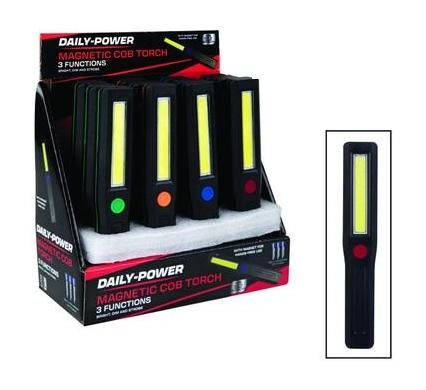 Cob Torch with Magnet - Uses 3 AAA Batteries