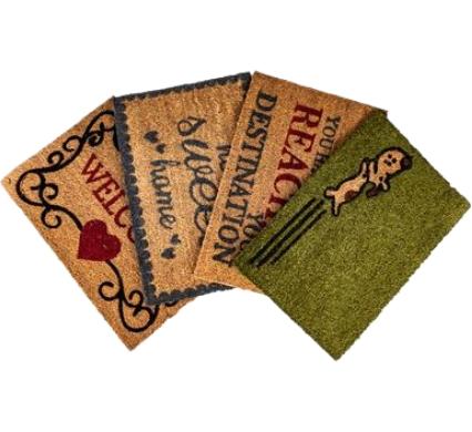 Printed Coir Doormat - Assorted Designs - 40 x 60 cm