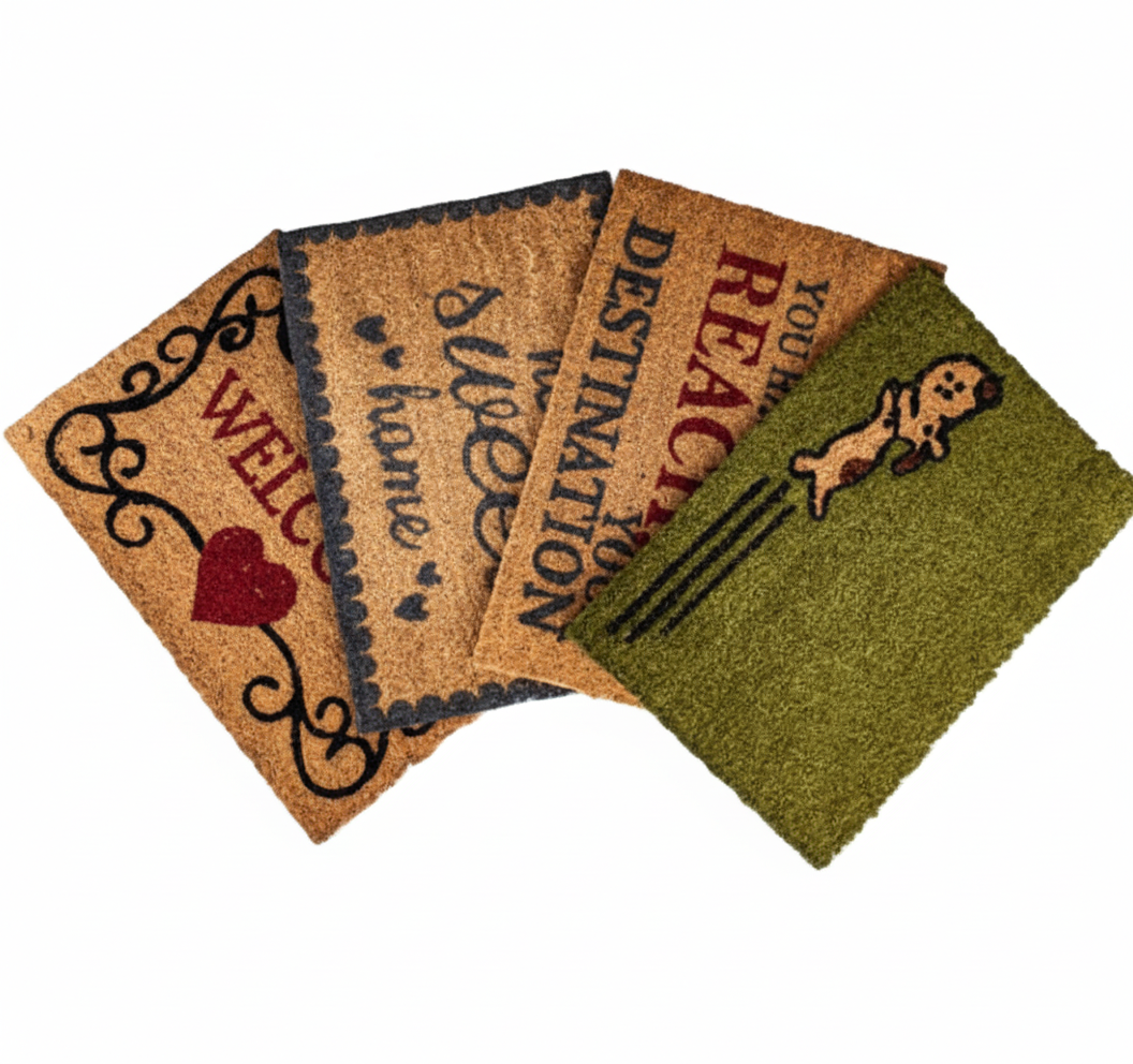 Printed Coir Doormat with Assorted Designs (40 x 60 cm)