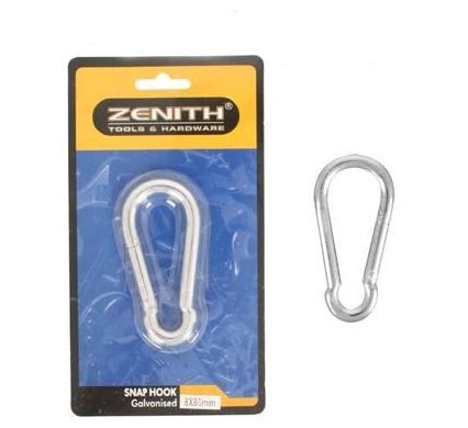 Snap Hook Galvanised - 8 mm x 80 mm