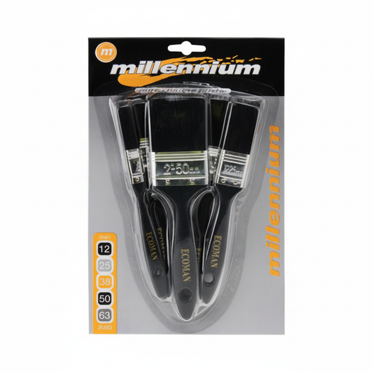 Paint Brush Set - 12mm, 25mm, 38mm, 50mm, 62mm