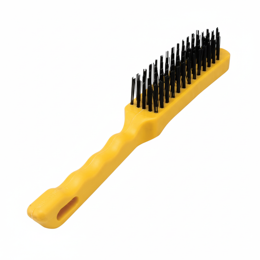 Brush Wire Braze and Weld - 5 Row - Plastic Handle