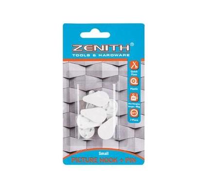 Picture Hook and Pin - Small - For 4 kg - Card of 7