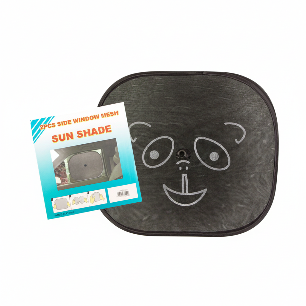 Car Side Window Sun Shade with Assorted Animal Designs (2 Pack)