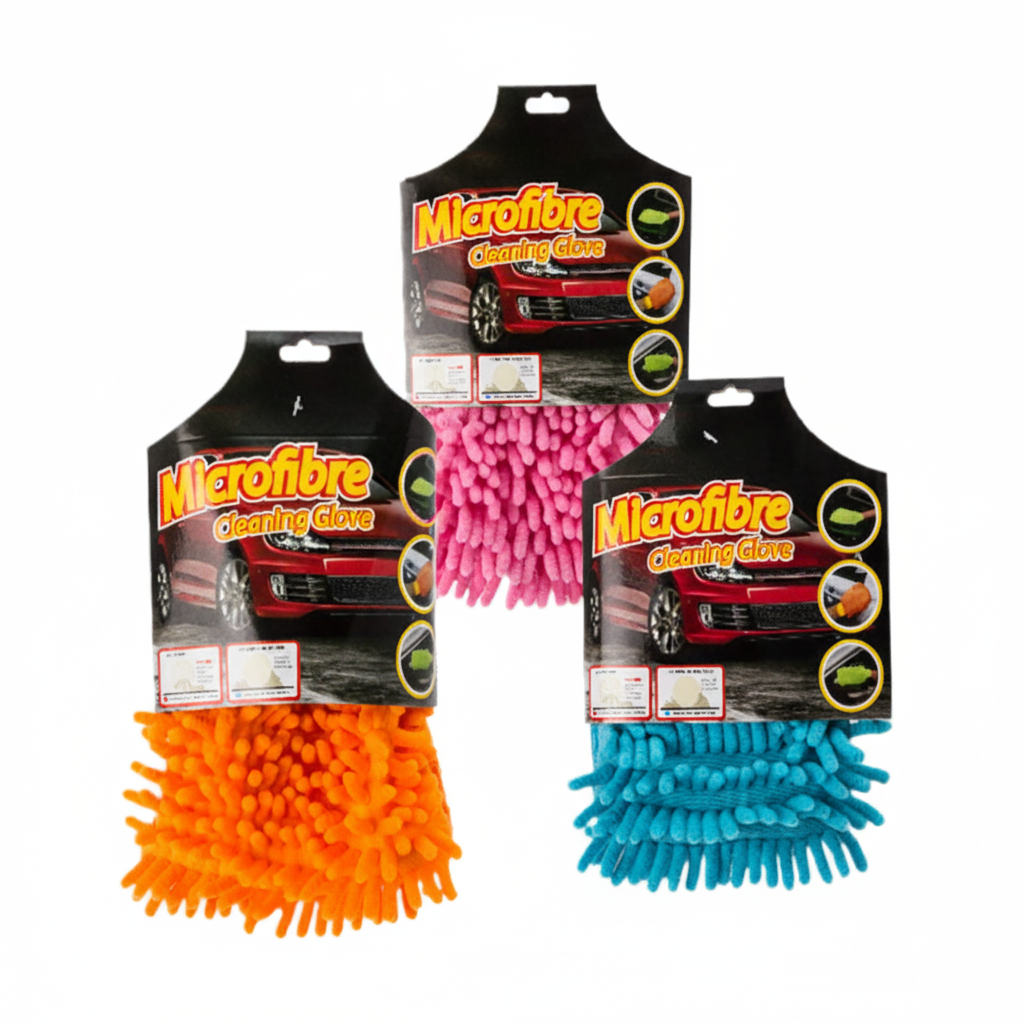 Microfibre Car Wash Mitt in Various Colours