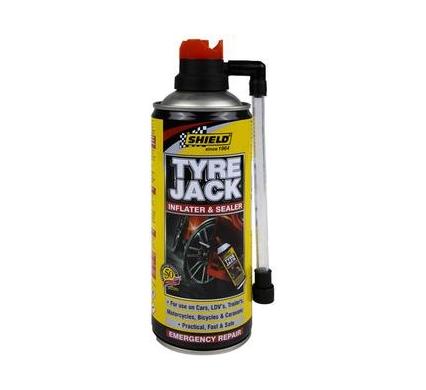 Shield Tyre Jack Inflater for Car - 340ml