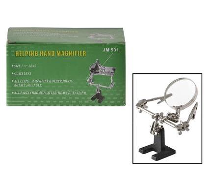 Soldering Iron Work Stand - 16cm x 13cm - 3 Arm - Stainless Steel