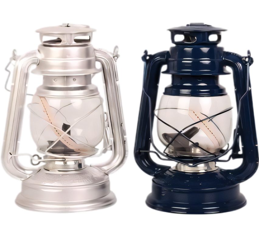 Hurricane Lantern with Assorted Colours (24 cm)