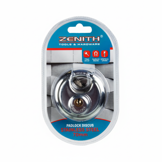 Discus Padlock - 70 mm - Stainless Steel