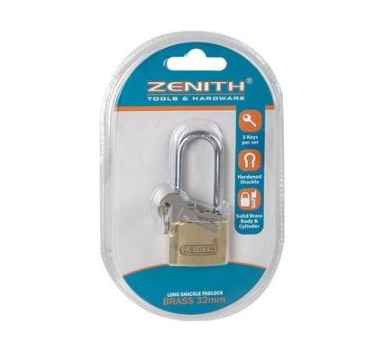 Padlock Zenith Brass - 32 mm - Long Shackle