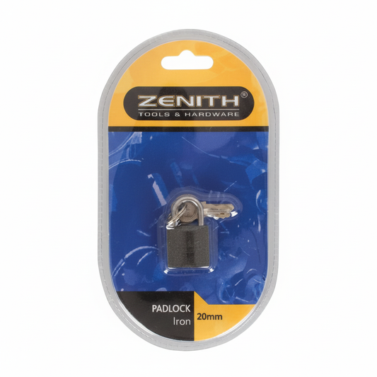 Padlock Zenith Iron - 20 mm - Carded