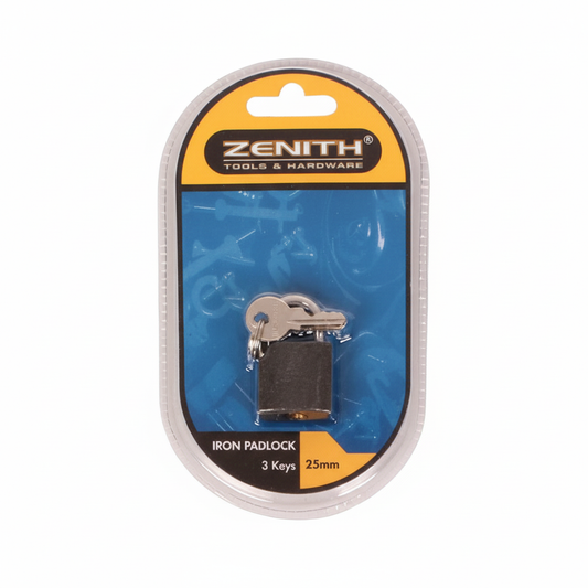 Padlock Zenith Iron - 25 mm - Carded