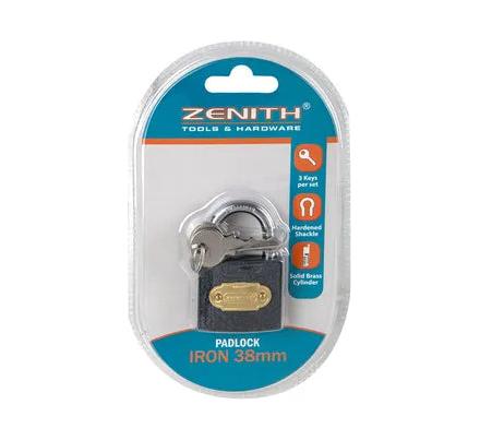 Zenith Iron Padlock - 38 mm