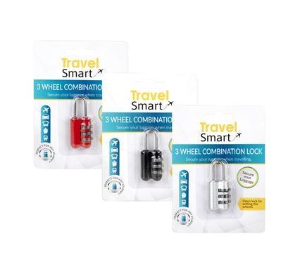 Resettable Combination Padlock - Oblong Shape - Assorted Colours