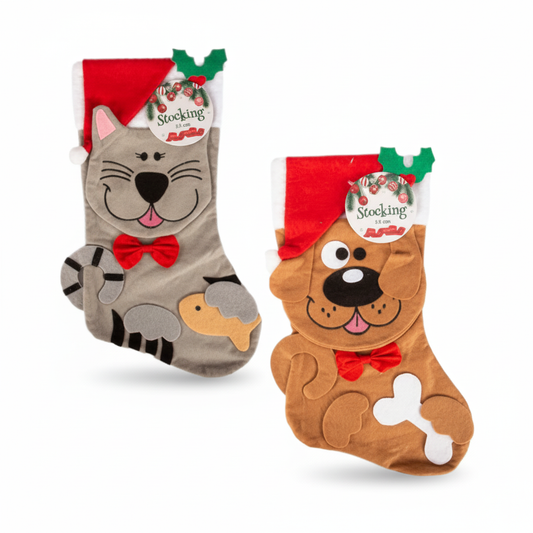 Christmas Pet Dress Up Stocking - 44 cm - Assorted Designs