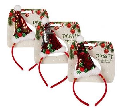 Christmas Dress Up Headband Santa Hat - 21 cm