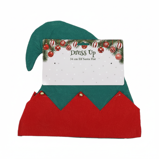 Christmas Dress Up Elf Hat - 34 cm