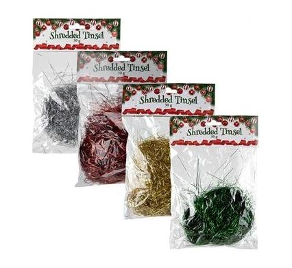 Christmas Shredded Tinsel - Pack of 30 g