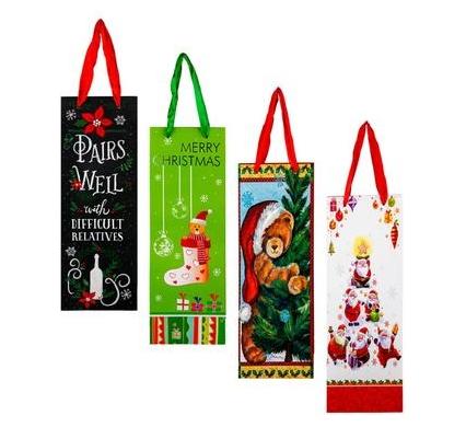 Christmas Stationery Gift Bag - Assorted - 35 cm x 12 cm