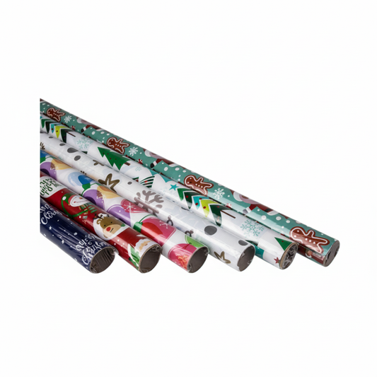 Christmas Gift Wrapping - 70 cm x 1 m - Assorted