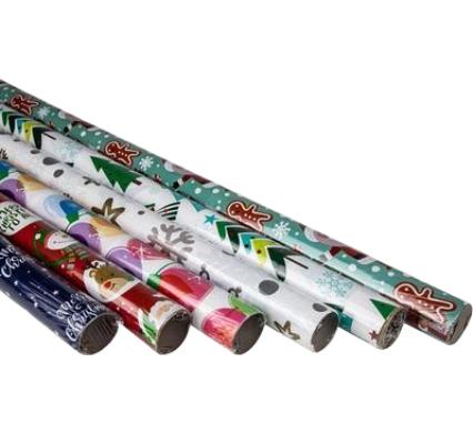 Christmas Gift Wrapping - 70 cm x 1 m - Assorted