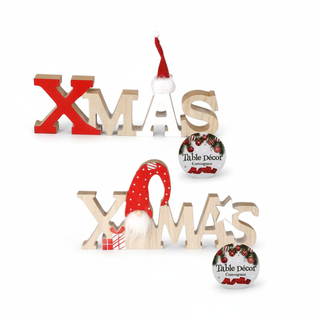 Christmas Table Decor Centrepiece, Assorted (29 x 14 cm)