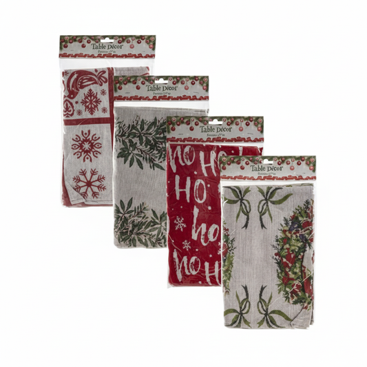 Christmas Table Decor Runner - Length 1.7 m - Various Colors