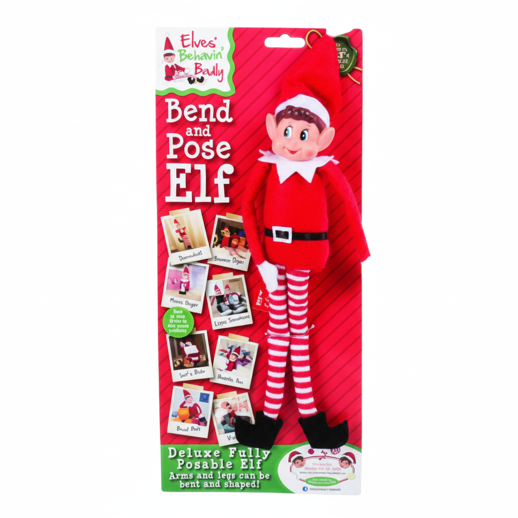 Poseable Naughty Elf Doll (30 cm)