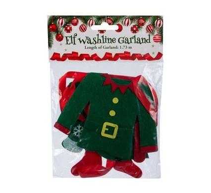 Christmas Elf Garland Wash Line - 1.7 m