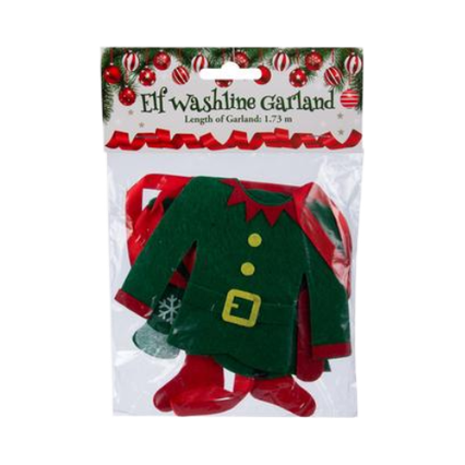 Christmas Elf Garland Wash Line - 1.7 m