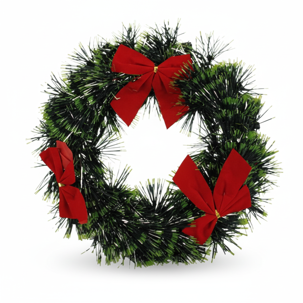 Tinsel Christmas Wreath (24 cm)
