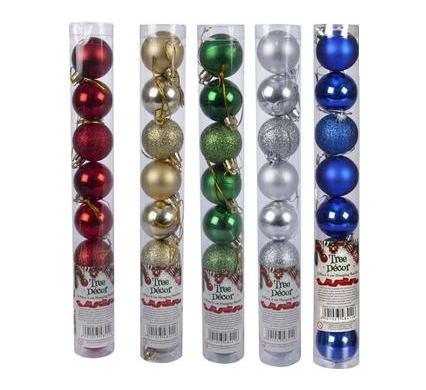 Tree Decoration Set - 6 cm Ball Ornaments