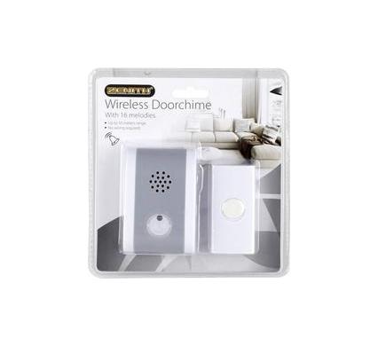 Wireless Doorbell - 16 Melodies - Battery Operated