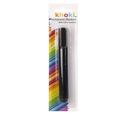 Black Permanent Marker - Round Tip