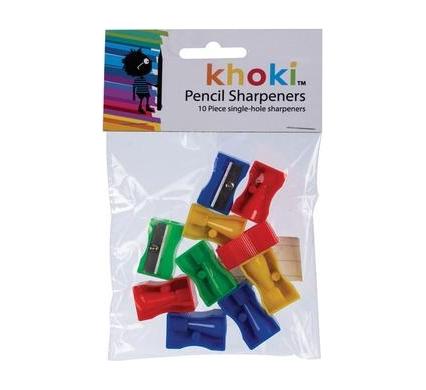 Pencil Sharpener Single Plastic - Pack of 10