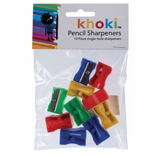 Pencil Sharpener Single Plastic - Pack of 10