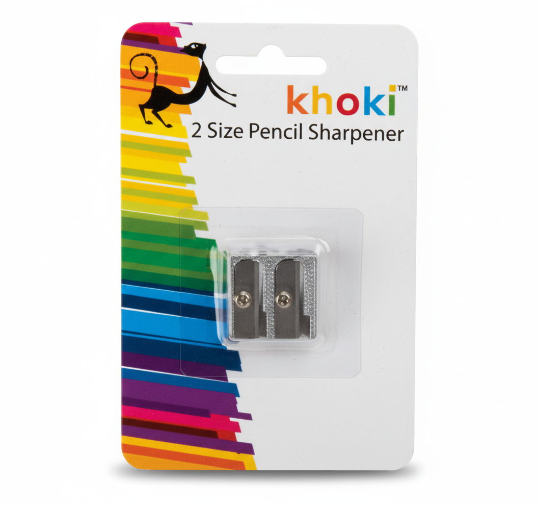Double Pencil Sharpener with Two Sharpening Holes