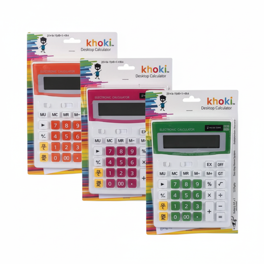 Calculator - 12 Digit Display - Assorted Colours