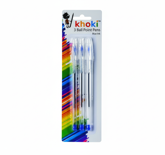 Blue Ink Ballpoint Pen (Pack of 3)