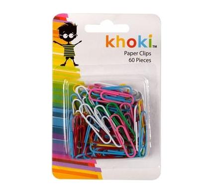Stationery Paper Clips - 2.8 cm - 60 Pieces