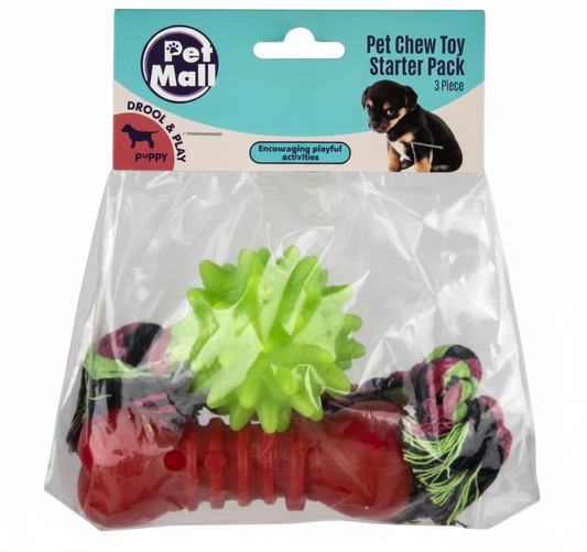 Puppy Toy Starter Pack (3 Piece)