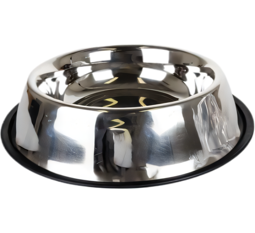 Stainless Steel Pet Bowl - Plain (23 cm)
