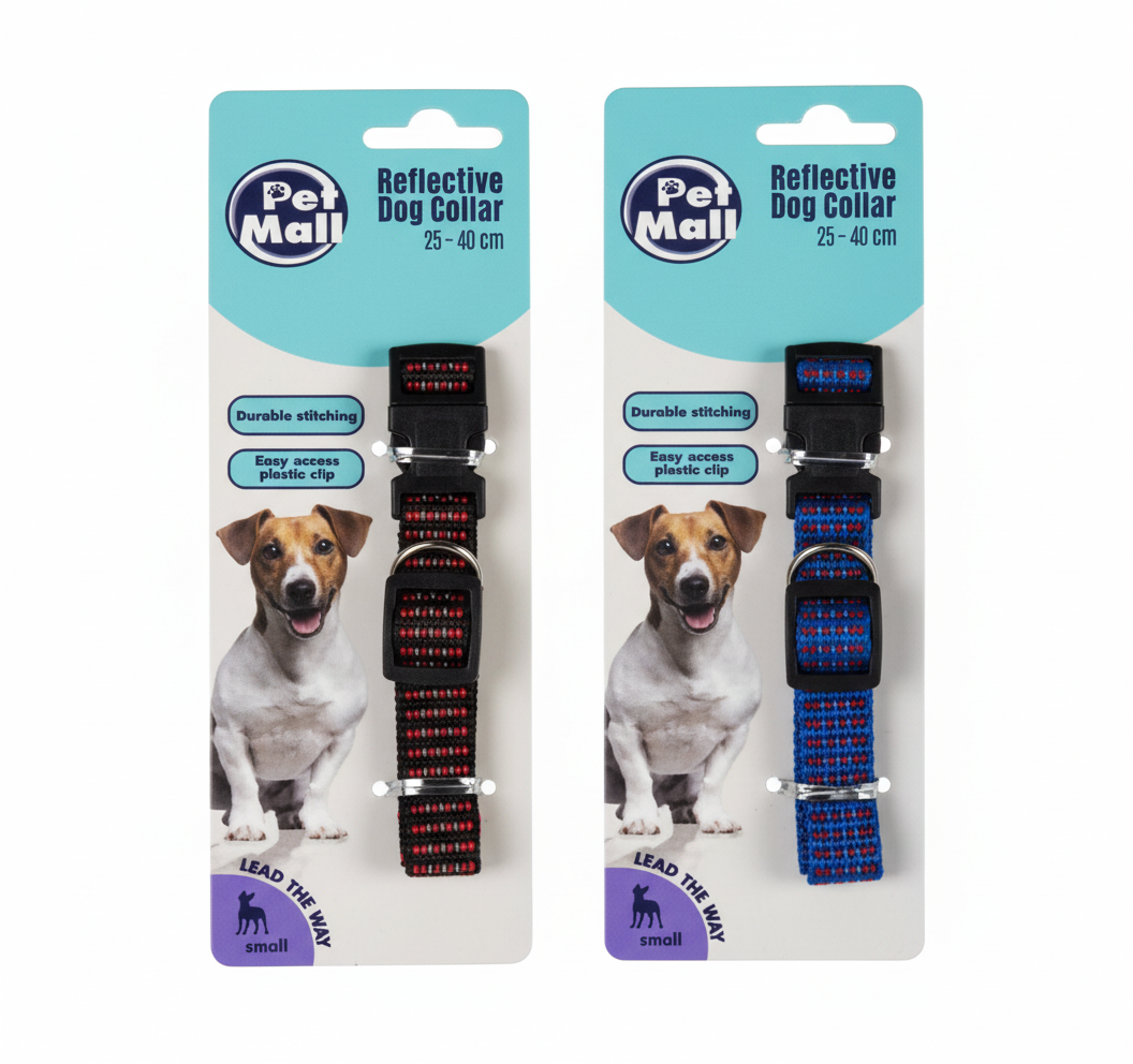 Reflective Dog Collar in Various Colours (25 x 40 cm)