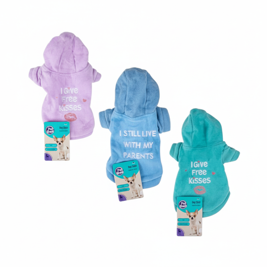 Pet Winter Shirt for Girls - Words Design - Small