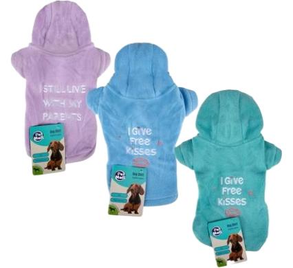 Pet Winter Shirt for Girls - Words Design - Medium