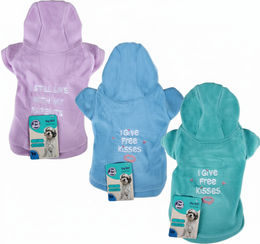 Pet Winter Shirt for Girls - Words Design - Large