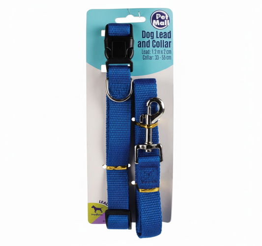 Dog Collar and Lead Set (1.2 metres)