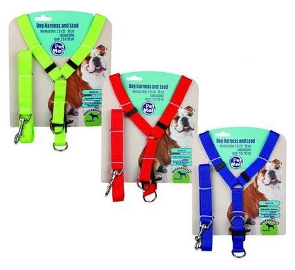Pet Dog Harness and Lead - 2.0 x 35-50 cm